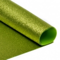 Фоамиран глиттерный светло-зеленый (10 шт) арт.MG.GLIT.H036